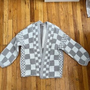 Checkered Cardigan